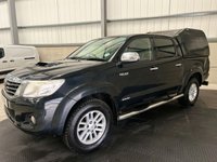 USED 2012 12 TOYOTA HI-LUX 3.0 D-4D 171PS 4WD INVINCIBLE DOUBLE PICK UP - NO VAT 1 YEARS MOT, LOW MILES