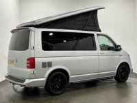 USED 2019 19 VOLKSWAGEN TRANSPORTER 2.0 TDI T28 BlueMotion Tech Highline Camper Van 5dr Diesel Manual FWD SWB Euro 6 (s/s) (102 ps) Striking Reflex Silver , Ebony Full Leather Interior hosting,  fridge , gashob , oven , diesel heater, solar roof panel, aux battery, water supply ,  popup  roof, detachable towbar,