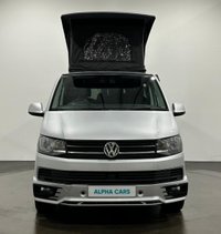 USED 2019 19 VOLKSWAGEN TRANSPORTER 2.0 TDI T28 BlueMotion Tech Highline Camper Van 5dr Diesel Manual FWD SWB Euro 6 (s/s) (102 ps) Striking Reflex Silver , Ebony Full Leather Interior hosting,  fridge , gashob , oven , diesel heater, solar roof panel, aux battery, water supply ,  popup  roof, detachable towbar,