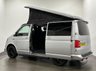 USED 2019 19 VOLKSWAGEN TRANSPORTER 2.0 TDI T28 BlueMotion Tech Highline Camper Van 5dr Diesel Manual FWD SWB Euro 6 (s/s) (102 ps) Striking Reflex Silver , Ebony Full Leather Interior hosting,  fridge , gashob , oven , diesel heater, solar roof panel, aux battery, water supply ,  popup  roof, detachable towbar,