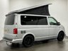 USED 2019 19 VOLKSWAGEN TRANSPORTER 2.0 TDI T28 BlueMotion Tech Highline Camper Van 5dr Diesel Manual FWD SWB Euro 6 (s/s) (102 ps) Striking Reflex Silver , Ebony Full Leather Interior hosting,  fridge , gashob , oven , diesel heater, solar roof panel, aux battery, water supply ,  popup  roof, detachable towbar,