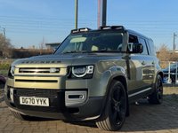 USED 2020 70 LAND ROVER DEFENDER 2.0 SD4 First Edition SUV 5dr Diesel Auto 4WD Euro 6 (s/s) (240 ps) THIS CAR COMES WITH 6 MONTHS WARRANTY , BREAKDOWN COVER & RECOVERY++  GREAT EXAMPLE OF AUTOMATIC 4 X 4 + WIRELESS APPLE CAR PLAY/ ANDRIOD AUTO + NAVIGATION SYSTEM + BLUETOOTH + DAB RADIO + USB CONNECTION + FRONT AND REAR PARKING SENSORS + REVERSING CAMERA 360 + HALF  LEATHER TRIM  + FRONT HEATED SEATS + FRONT MEMORY SEATS + CRUISE CONTROL + DUAL CLIMATE CONTROL + PRIVACY GLASS + 22 INCH ALLOY WHEELS + COOLING SEATS PANAROMIC ROOF/ SUN ROOF + MERIDIAN SOUND SYSTEM + AUTO START STOP +