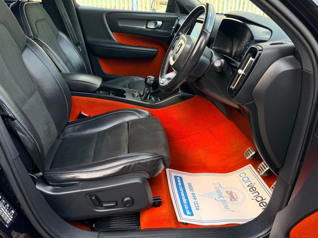 USED 2019 19 VOLVO XC40 1.5 T3 R-Design Pro SUV 5dr Petrol Manual Euro 6 (s/s) (156 ps) 5 Services|SatNav|Camera|Rear & Front Sensors|Half Leather Heated Seats|