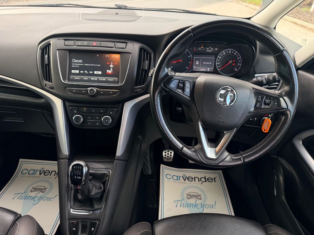 USED 2018 18 VAUXHALL ZAFIRA TOURER 1.4i Turbo SRi Nav MPV 5dr Petrol Manual Euro 6 (140 ps) 5 Services|2 Owners|R.F Sensors|Cruise control|Heated Leather Seats|Apple Car play