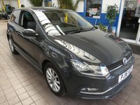 USED 2016 VOLKSWAGEN POLO 1.0 BlueMotion Tech Match Hatchback 3dr Petrol Manual Euro 6 (s/s) (75 ps) Excellent Condition 10 Services to 65k miles Oct 2025 Air con Bluetooth Cruise control Parking Sensors