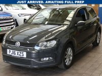 USED 2016 VOLKSWAGEN POLO 1.0 BlueMotion Tech Match Hatchback 3dr Petrol Manual Euro 6 (s/s) (75 ps) Excellent Condition 10 Services to 65k miles Oct 2025 Air con Bluetooth Cruise control Parking Sensors