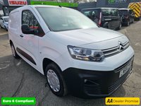 USED 2018 68 CITROEN BERLINGO White 1.6 BlueHDi 650 Enterprise M van, 100,600 miles, Euro 6, 5-speed manual, 8in Touchscreen, A/C, Bluetooth, Rear sensors. Plus VAT @ 20%! 
