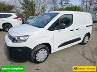 USED 2018 68 CITROEN BERLINGO White 1.6 BlueHDi 650 Enterprise M van, 100,600 miles, Euro 6, 5-speed manual, 8in Touchscreen, A/C, Bluetooth, Rear sensors. Plus VAT @ 20%! 