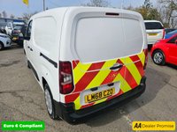 USED 2018 68 CITROEN BERLINGO White 1.6 BlueHDi 650 Enterprise M van, 100,600 miles, Euro 6, 5-speed manual, 8in Touchscreen, A/C, Bluetooth, Rear sensors. Plus VAT @ 20%! 