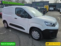 USED 2018 68 CITROEN BERLINGO White 1.6 BlueHDi 650 Enterprise M van, 100,600 miles, Euro 6, 5-speed manual, 8in Touchscreen, A/C, Bluetooth, Rear sensors. Plus VAT @ 20%! 