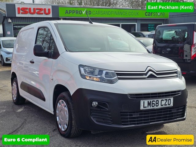 View our Citroen Berlingo White 1.6 BlueHDi 650 Enterprise M van, 100,600 miles, Euro 6, 5-speed manual, 8in Touchscreen, A/C, Bluetooth, Rear sensors. Plus VAT @ 20%!