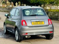 USED 2018 18 FIAT 500 1.2 Lounge Hatchback 3dr Petrol Manual Euro 6 (s/s) (69 bhp) LEATHER+PANROOF+SENSORS+ULEZ