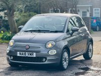 USED 2018 18 FIAT 500 1.2 Lounge Hatchback 3dr Petrol Manual Euro 6 (s/s) (69 bhp) LEATHER+PANROOF+SENSORS+ULEZ