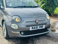 USED 2018 18 FIAT 500 1.2 Lounge Hatchback 3dr Petrol Manual Euro 6 (s/s) (69 bhp) LEATHER+PANROOF+SENSORS+ULEZ