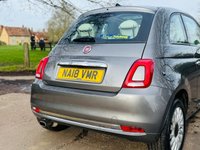 USED 2018 18 FIAT 500 1.2 Lounge Hatchback 3dr Petrol Manual Euro 6 (s/s) (69 bhp) LEATHER+PANROOF+SENSORS+ULEZ