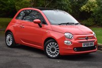 USED 2018 68 FIAT 500 1.2 Lounge Hatchback 3dr Petrol Manual Euro 6 (s/s) (69 bhp) REAR PARKING SENSORS,
