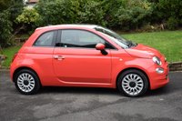 USED 2018 68 FIAT 500 1.2 Lounge Hatchback 3dr Petrol Manual Euro 6 (s/s) (69 bhp) REAR PARKING SENSORS,