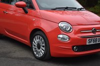 USED 2018 68 FIAT 500 1.2 Lounge Hatchback 3dr Petrol Manual Euro 6 (s/s) (69 bhp) REAR PARKING SENSORS,
