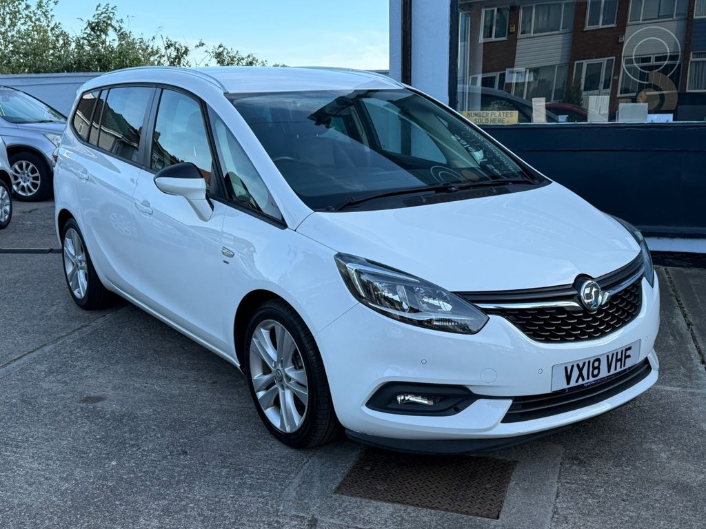 USED 2018 18 VAUXHALL ZAFIRA TOURER 1.4i Turbo SRi Nav MPV 5dr Petrol Auto Euro 6 (140 ps) AUTO+FULL HISTORY+BT+CRUISE