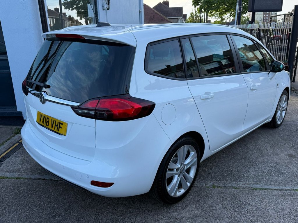USED 2018 18 VAUXHALL ZAFIRA TOURER 1.4i Turbo SRi Nav MPV 5dr Petrol Auto Euro 6 (140 ps) AUTO+FULL HISTORY+BT+CRUISE