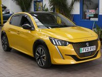 USED 2021 21 PEUGEOT E-208 50kWh GT Hatchback 5dr Electric Auto (136 ps) SAT NAV REAR VIEW CAMERA CRUISE CONTROL PARKING SENSORS 1 OWNER SERVICE HISTORY 7 SERVICES TO 95K MILES