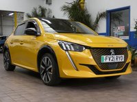 USED 2021 21 PEUGEOT E-208 50kWh GT Hatchback 5dr Electric Auto (136 ps) SAT NAV REAR VIEW CAMERA CRUISE CONTROL PARKING SENSORS 1 OWNER SERVICE HISTORY 7 SERVICES TO 95K MILES