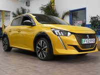 USED 2021 21 PEUGEOT E-208 50kWh GT Hatchback 5dr Electric Auto (136 ps) SAT NAV REAR VIEW CAMERA CRUISE CONTROL PARKING SENSORS 1 OWNER SERVICE HISTORY 7 SERVICES TO 95K MILES