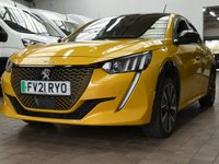 USED 2021 21 PEUGEOT E-208 50kWh GT Hatchback 5dr Electric Auto (136 ps) SAT NAV REAR VIEW CAMERA CRUISE CONTROL PARKING SENSORS 1 OWNER SERVICE HISTORY 7 SERVICES TO 95K MILES