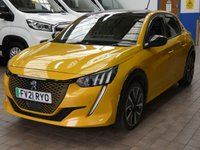 USED 2021 21 PEUGEOT E-208 50kWh GT Hatchback 5dr Electric Auto (136 ps) SAT NAV REAR VIEW CAMERA CRUISE CONTROL PARKING SENSORS 1 OWNER SERVICE HISTORY 7 SERVICES TO 95K MILES