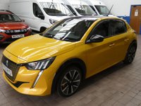 USED 2021 21 PEUGEOT E-208 50kWh GT Hatchback 5dr Electric Auto (136 ps) SAT NAV REAR VIEW CAMERA CRUISE CONTROL PARKING SENSORS 1 OWNER SERVICE HISTORY 7 SERVICES TO 95K MILES