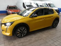 USED 2021 21 PEUGEOT E-208 50kWh GT Hatchback 5dr Electric Auto (136 ps) SAT NAV REAR VIEW CAMERA CRUISE CONTROL PARKING SENSORS 1 OWNER SERVICE HISTORY 7 SERVICES TO 95K MILES