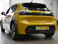 USED 2021 21 PEUGEOT E-208 50kWh GT Hatchback 5dr Electric Auto (136 ps) SAT NAV REAR VIEW CAMERA CRUISE CONTROL PARKING SENSORS 1 OWNER SERVICE HISTORY 7 SERVICES TO 95K MILES