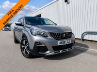 USED 2018 18 PEUGEOT 3008 1.6 BlueHDi Allure SUV 5dr Diesel Manual Euro 6 (s/s) (120 ps) FULL SERVICE HISTORY - 12 MONTH MOT