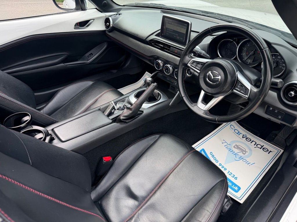 USED 2016 16 MAZDA MX-5 2.0 SKYACTIV-G Sport Nav Convertible 2dr Petrol Manual Euro 6 (160 ps) |5 Services|Sensor|Cruise|NaV|Leather Heated Seats|