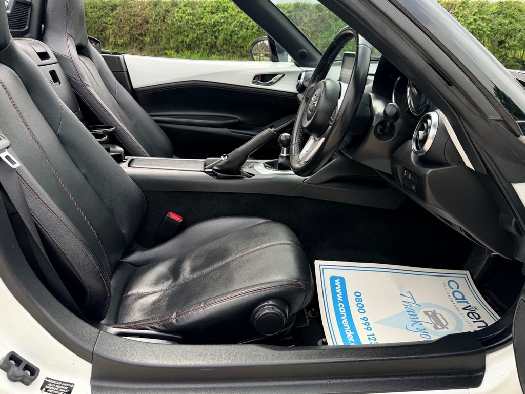 USED 2016 16 MAZDA MX-5 2.0 SKYACTIV-G Sport Nav Convertible 2dr Petrol Manual Euro 6 (160 ps) |5 Services|Sensor|Cruise|NaV|Leather Heated Seats|
