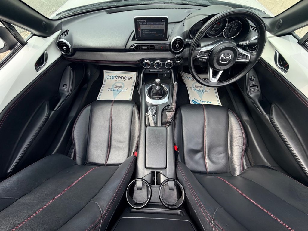 USED 2016 16 MAZDA MX-5 2.0 SKYACTIV-G Sport Nav Convertible 2dr Petrol Manual Euro 6 (160 ps) |5 Services|Sensor|Cruise|NaV|Leather Heated Seats|