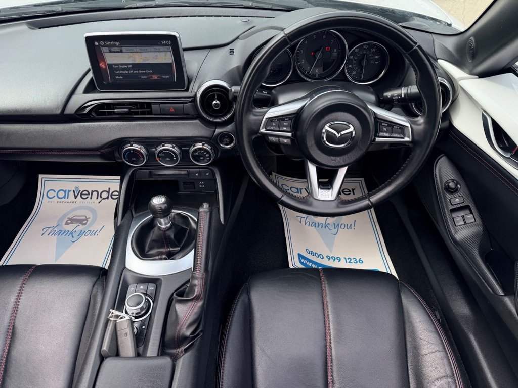 USED 2016 16 MAZDA MX-5 2.0 SKYACTIV-G Sport Nav Convertible 2dr Petrol Manual Euro 6 (160 ps) |5 Services|Sensor|Cruise|NaV|Leather Heated Seats|