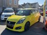 USED 2016 SUZUKI SWIFT 1.6 SPORT Manual Petrol Hatchback Yellow 5dr JAPANESE IMPORTED SUZUKI SPORT + LOW MILEAGE + RARE MANUAL MODEL + CLEAN CONDITION THROUGHOUT + NEW MOT + SERVICE + INSPECTION + YELLOW COLOUR + SPEC INCLUDES KEYLESS START, PRIVACY GLASS, TWIN EXHAUST, RADIO, ELECTRIC WINDOWS, REMOTE LOCKING, ISOFIX + 3 MONTHS WARRANTY + 12 MONTHS AA BREAKDOWN COVER INCLUDED
