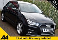USED 2016 65 AUDI A1 1.6TDI SPORT SPORTBACK 5 DOOR 114 BHP (EURO 6) Bluetooth / &pound;20.00 Road Tax