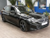 USED 2022 72 BMW 3 SERIES 2.0 330e 12kWh M Sport Touring 5dr Petrol Plug-in Hybrid Auto Euro 6 (s/s) (292 ps) SAT NAV PART LEATHER REAR CAMERA CRUISE CONTROL PARKING SENSORS 1 OWNER EXCELLENT SERVICE HISTORY WARRANTY