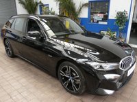 USED 2022 72 BMW 3 SERIES 2.0 330e 12kWh M Sport Touring 5dr Petrol Plug-in Hybrid Auto Euro 6 (s/s) (292 ps) SAT NAV PART LEATHER REAR CAMERA CRUISE CONTROL PARKING SENSORS 1 OWNER EXCELLENT SERVICE HISTORY WARRANTY
