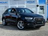 USED 2015 15 AUDI Q3 2.0 TDI S line SUV 5dr Diesel Manual quattro Euro 5 (s/s) (140 ps) Finished in BRILLIANT BLACK MET with contrasting Black LEATHER trim. This Audi Q3 is a upmarket, premium, compact SUV. It offers plenty of space, Great fun to drive and lots of high tech features. Spec includes 4X4 Quattro, Alloys, Leather, Sat Nav, Rear Park Sensors, B/Tooth and much more.  Audi Dealer serviced at 19901 miles, 28811 miles, 48594 miles and then at 72546 miles, 93805 miles, 101498 miles (Inc Cam Belt and Water Pump) 109201 miles,