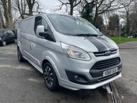 USED 2018 68 FORD TRANSIT CUSTOM 2.0 290 EcoBlue Sport Panel Van 5dr Diesel Manual L2 H1 Euro 6 (s/s) (170 ps) NO VAT+NICE SPEC+LOW MILEAGE