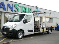 USED 2018 68 VAUXHALL MOVANO 2.3 CDTI 130 BHP L3 LONG RWD DROPSIDE ( HI-AB CRANE ! ) AIR CON | DROPSIDE | HI AB CRANE !