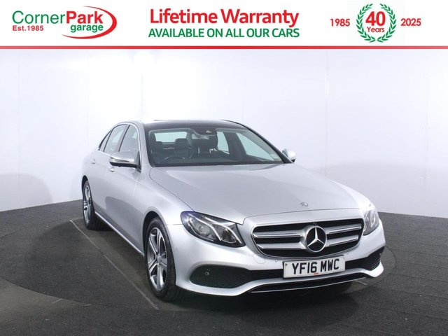 2016 16 MERCEDES-BENZ E-CLASS 2.0 E220d SE (Premium) Saloon 4dr Diesel G-Tronic+ Euro 6 (s/s) (194 ps) 8 SERVICES - LANE TRACKING PACK