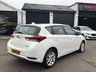USED 2018 68 TOYOTA AURIS 1.8 VVT-h Icon Tech Hatchback 5dr Petrol Hybrid CVT Euro 6 (s/s) (136 ps) REVERSING CAMERA+ TRACTION CONTROL+ AUX+ USB+ DUAL CLIMATE CONTROL+ BLUETOOTH+ LANE KEEPING ASSIST+ CRUISE CONTROL+ FRONT ASSIST+ FORWARD COLLISION WARNING+ ENERGY MONITOR+ SAT NAV+ AUTO HEADLIGHTS+ KEYLESS+ 16 INCH ALLOY WHEELS+ 1 OWNER+