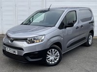 USED 2022 72 TOYOTA PROACE CITY 1.5 BlueHDi Active Short Panel Van 5dr Diesel Manual SWB Euro 6 (s/s) (100 bhp) ** Drive Away Today** Over The Phone Low Rate Finance Available, Just Call us on 01709 866668 **