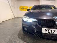 USED 2017 17 BMW 3 SERIES 2.0 320d M Sport Saloon 4dr Diesel Auto Euro 6 (s/s) (190 ps) SATELLITE NAVIGATION-CRUISE-A/C-BLACK LEATHER-BLUETOOTH-DAB-ALLOYS