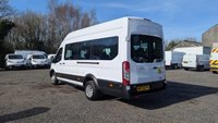 USED 2022 72 FORD TRANSIT Minibus 17 Seat L4 H3 Tdci 430 130 PS XLWB High Roof Rear Wheel Drive With Air Conditioning, Electric Windows, Tachograph, Parking Sensors finished in 