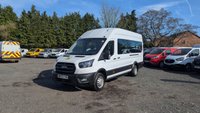 USED 2022 72 FORD TRANSIT Minibus 17 Seat L4 H3 Tdci 430 130 PS XLWB High Roof Rear Wheel Drive With Air Conditioning, Electric Windows, Tachograph, Parking Sensors finished in 